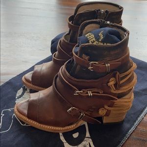 Freebird booties open toe